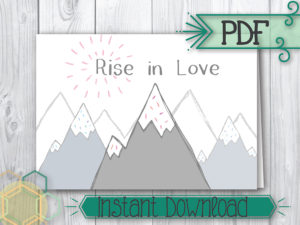 Mountain Rise Card 3.5x5 sm