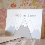 Mountain Rise Card PRINTED 3.5x5 smwm