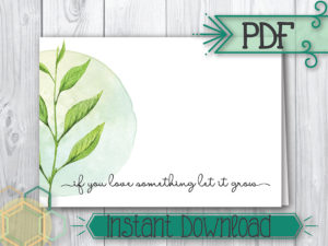 Plant Card 3.5x5 sm