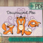 Downward Fox DIGITAL Card 3.5x5